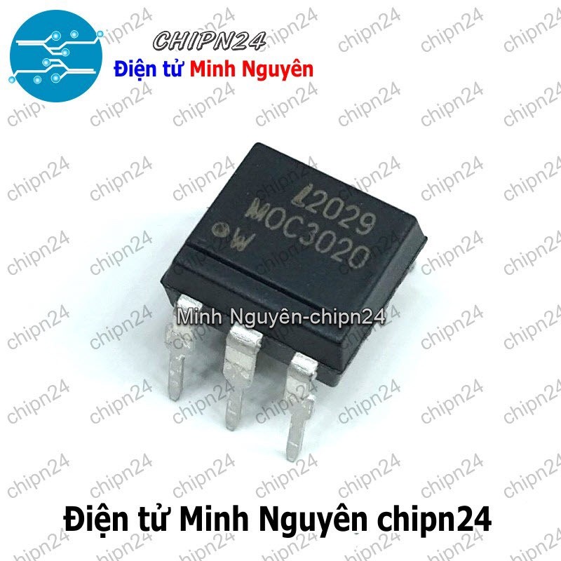 [2 con] (DT) Opto MOC3020 DIP-6 Đen Hàng Tốt (3020)