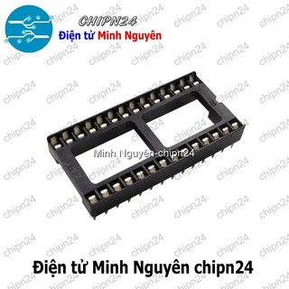 [3 cái] Đế IC 28P (DIP-28) Khe Rộng (Đế cắm IC 28 chân)