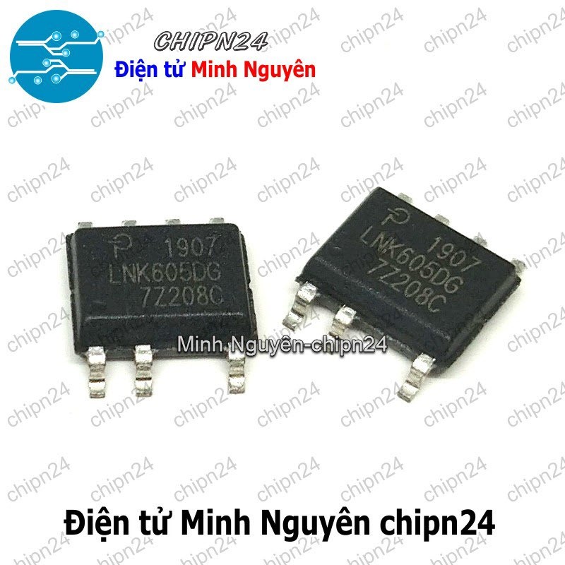 [1 con] (SOP) IC Dán LNK605DG SOP-7 Hàng Tốt (SMD) (LNK605DG LNK605 LNK 605)(AC/DC Converters 21W 85-265 VAC 35W)