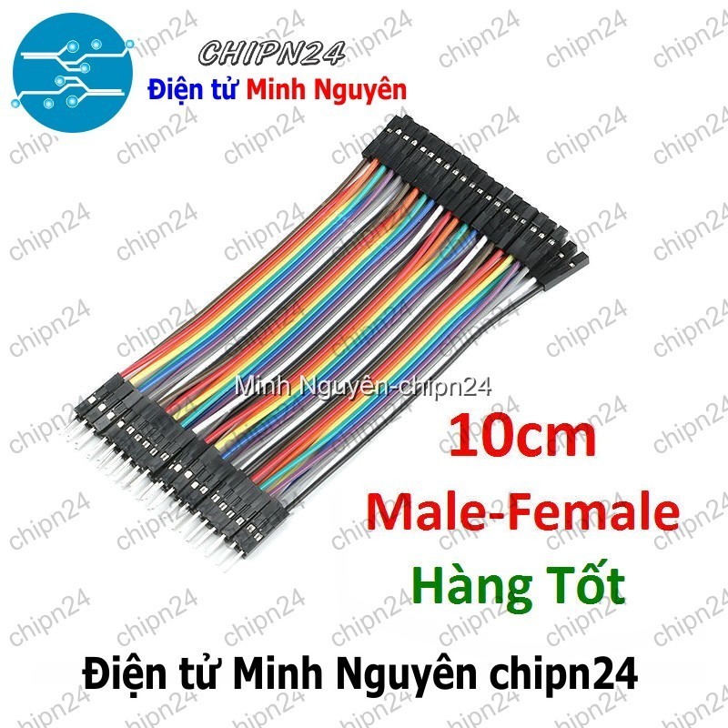 [20 sợi] (P82) Dây Cắm Test Board 10cm Đực-Cái Hàng Tốt