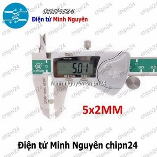 [5 viên] (K173) Nam châm Tròn phi 5mm dày 2mm