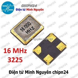 [3 con] (K355) Thạch anh Dán 3225 16M (4 chân 3.2x2.5mm 16MHz)