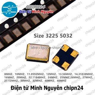 [3 con] (K355) Thạch anh Dán 3225 16M (4 chân 3.2x2.5mm 16MHz)