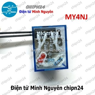 [1 con] (F201.6) Relay kiếng 14 Chân 5A 24VDC (MY4NJ MY4N-J HH54P)