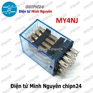 [1 con] (F201.6) Relay kiếng 14 Chân 5A 24VDC (MY4NJ MY4N-J HH54P)