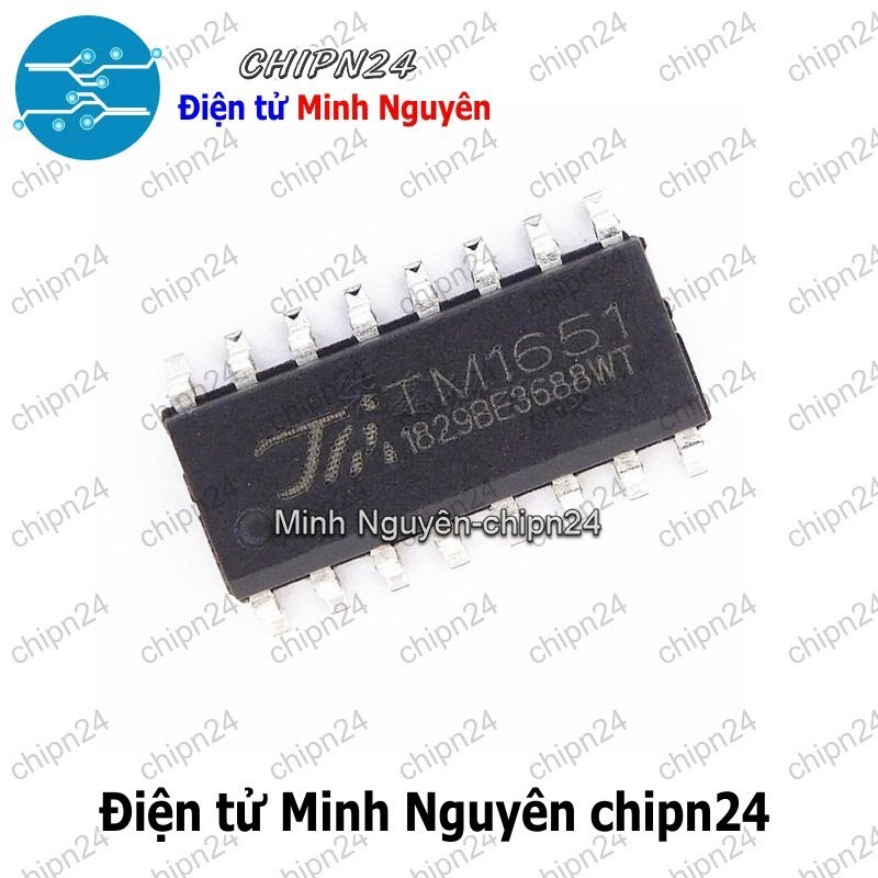 [1 con] (SOP) IC Dán TM1651 SOP-16 Hàng Tốt (SMD) (1651)