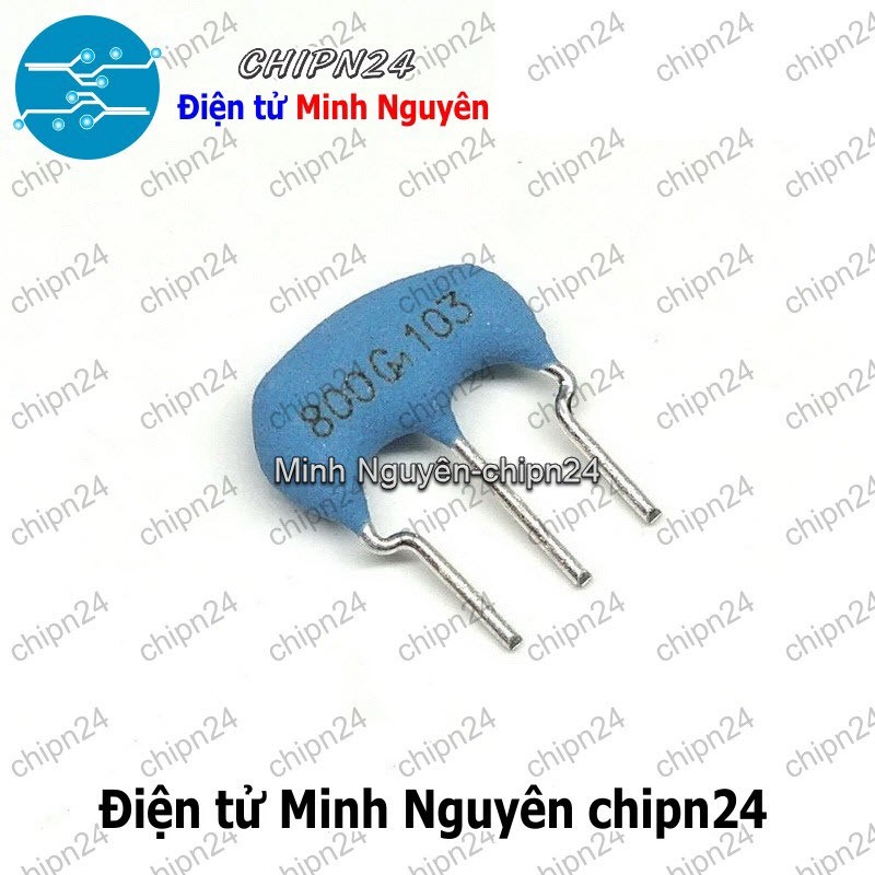 [3 con] (K340) Thạch anh 3 chân 8M (dùng cho máy giặt, điều hòa 8MHz)