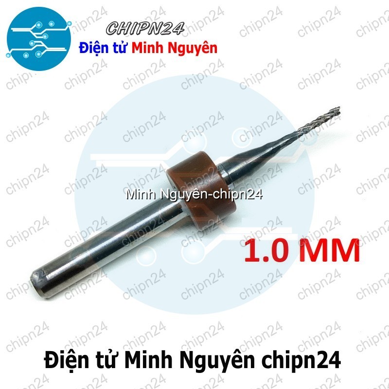 [1 cây] Mũi phay mạch in CNC 1.0mm (Mạch điện tử, PCB)