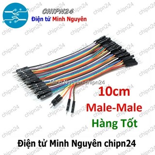 [20 sợi] (P81) Dây Cắm Test Board 10cm Đực-Đực Hàng Tốt