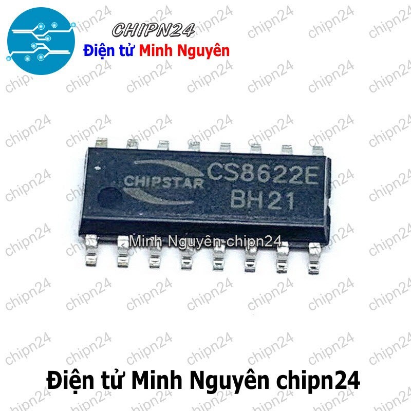 [1 con] (SOP) IC Dán CS8622 SOP-16 Hàng Tốt (SMD) (25W Class D CS8622E 8622)
