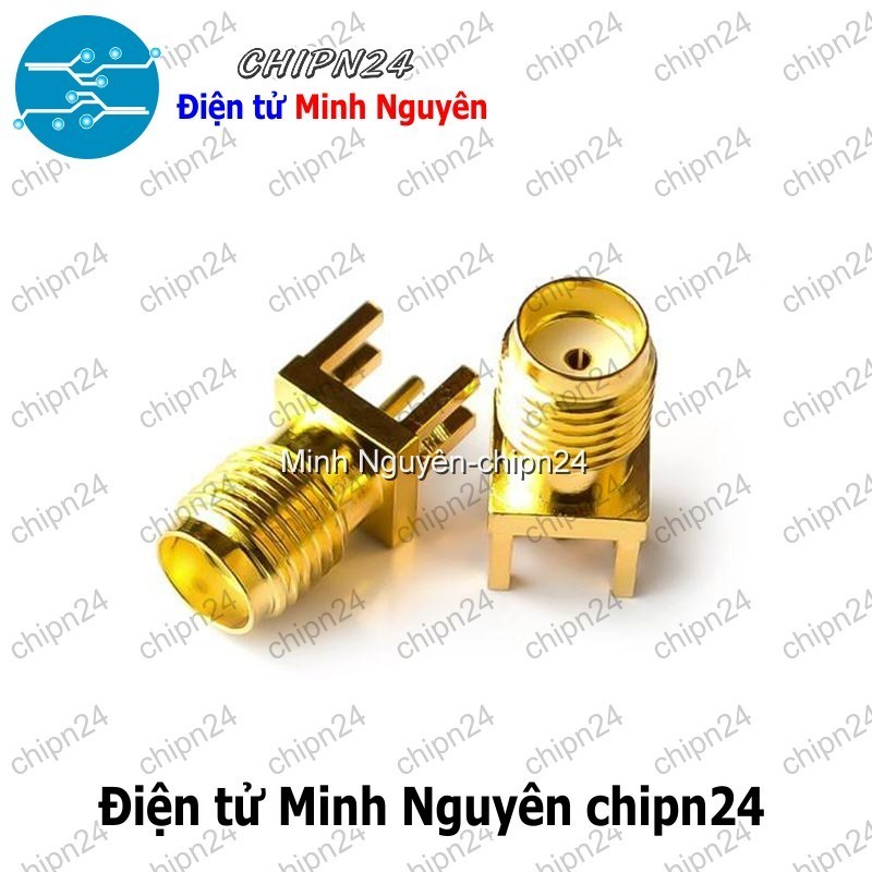 [2 cái] (F344.4) Đế Anten SMA-KE-13.5 Cái Thẳng hàn PCB