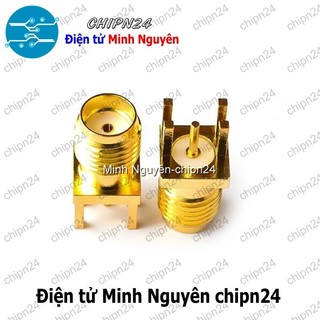 [2 cái] (F344.4) Đế Anten SMA-KE-13.5 Cái Thẳng hàn PCB