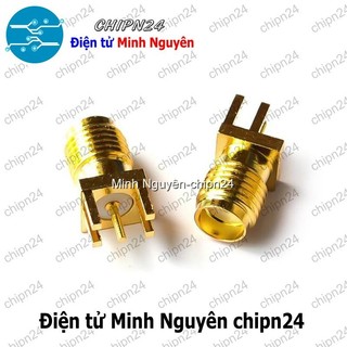 [2 cái] (F344.4) Đế Anten SMA-KE-13.5 Cái Thẳng hàn PCB