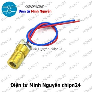 [1 cái] (F13.7) Đầu phát Laser Mini 5V 6mm (Sáng Đỏ Hội Tụ) (Laze)