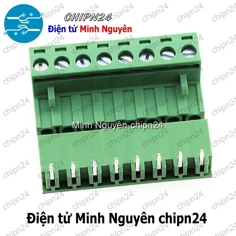 [1 Bộ] (F216) Domino 2EDG5.08 Cong 8P (Terminal, Cầu đấu dây cọc nguồn 5.08 5.08mm)