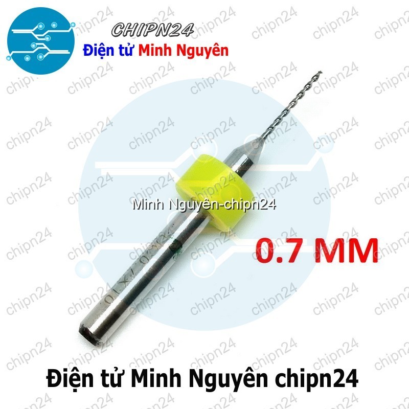 [2 cây] Mũi khoan mạch in CNC 0.7mm (Mạch điện tử, PCB)