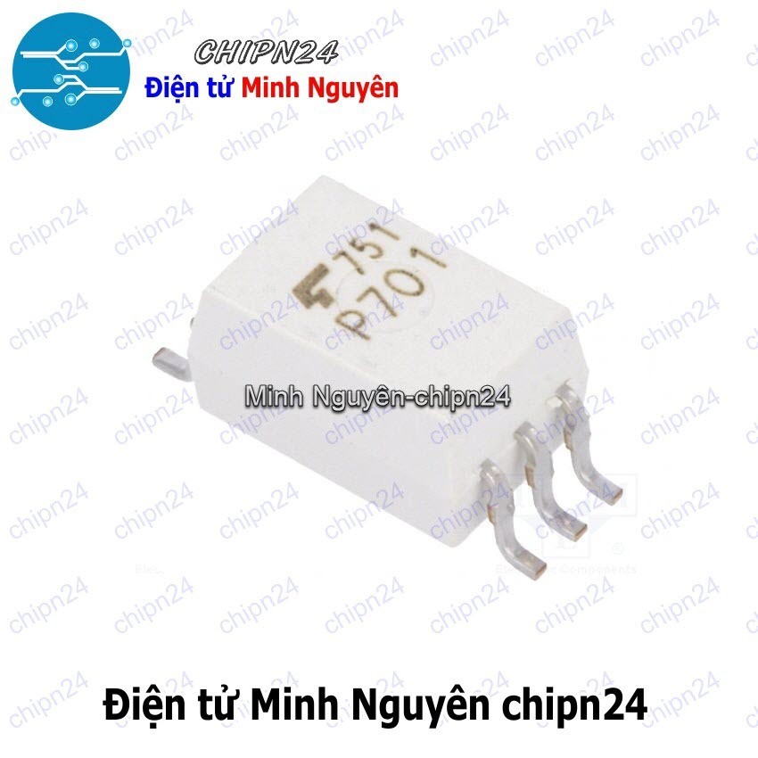 [1 con] (SOP) Opto Dán TLP701 SOP-6 Trắng (SMD) (P701) (IC Cách ly quang Opto)