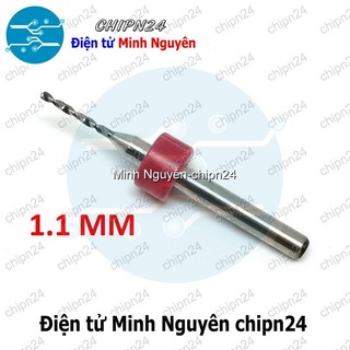 [2 cây] Mũi khoan mạch in CNC 1.1mm (Mạch điện tử, PCB)