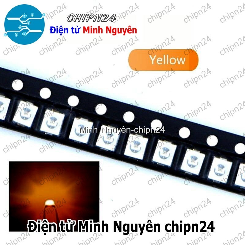 [25 CON] (KX) Led Dán 3528 Vàng