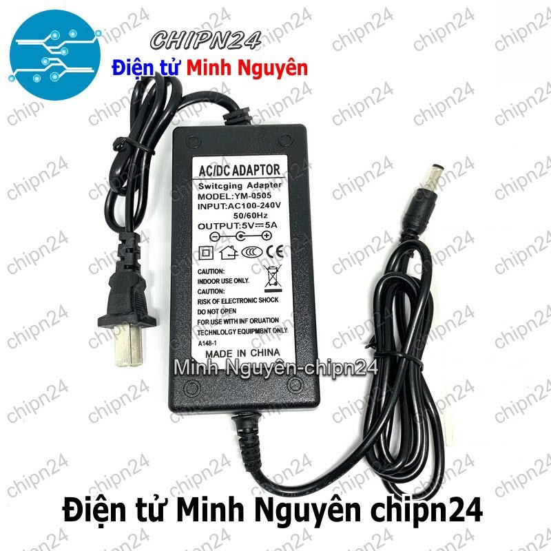 [1 cục] Nguồn Adapter 5V 5A