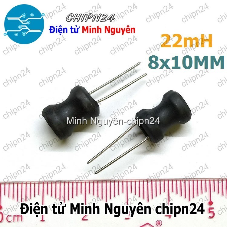[4 CÁI] (KG2) Cuộn cảm 22mH 8x10mm 0810 P=5MM