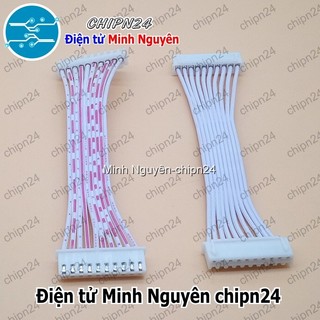 [1 sợi] (P2) Dây bẹ trắng 10P XH2.54mm 2 đầu cắm dài 10cm