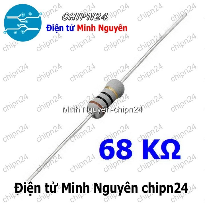 [10 CON] (F155) Điện Trở 68K 1W 5%