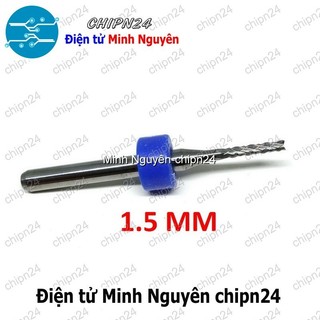 [1 CÂY] Mũi phay mạch in CNC 1.5mm (Mạch điện tử, PCB)