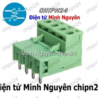 [2 Bộ] (F216) Domino 2EDG5.08 Cong 4P (Terminal, Cầu đấu dây cọc nguồn 5.08 5.08mm)