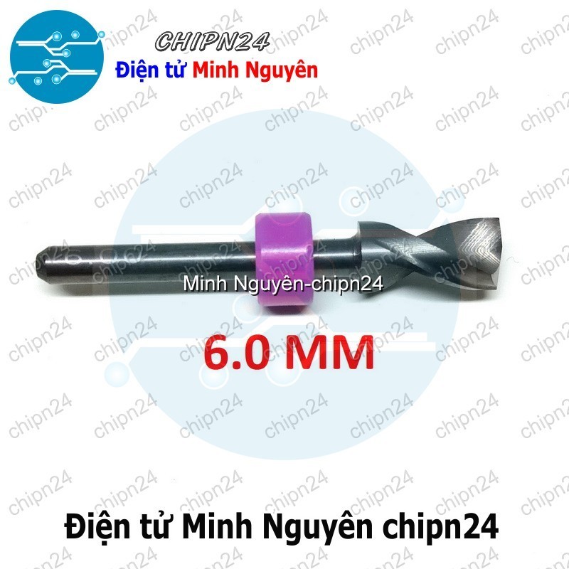 [1 cây] Mũi khoan mạch in CNC 6.0mm (Mạch điện tử, PCB)