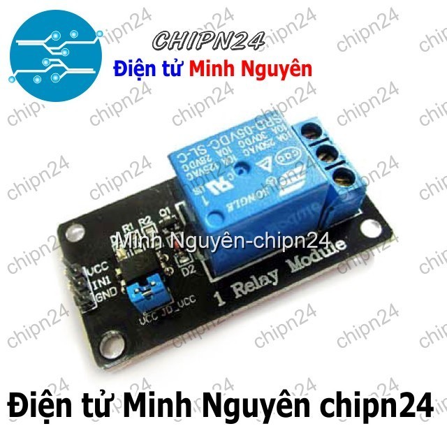 [1 cái] (D105) Module 1 Relay với Opto cách ly (kích thấp) (5VDC)