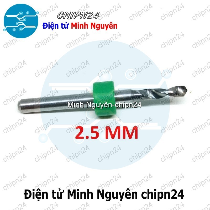 [1 cây] Mũi khoan mạch in CNC 2.5mm (Mạch điện tử, PCB)