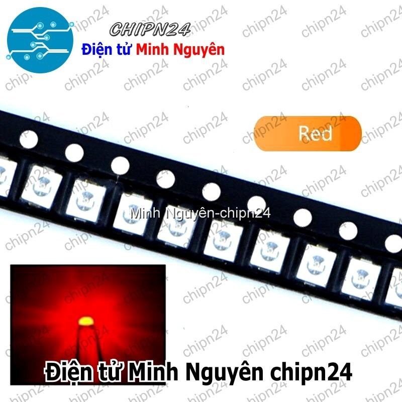 [25 CON] (KX) Led Dán 3528 Đỏ