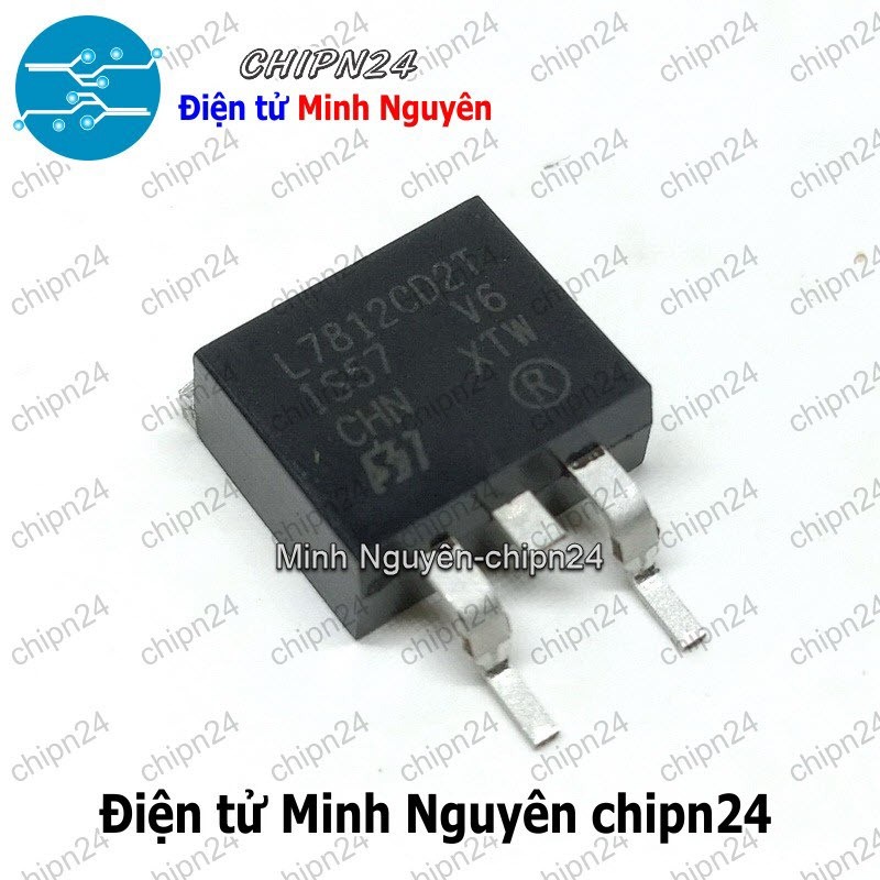 [2 con] (SOP) IC Dán L7812CD2T TO-263 (SMD) (L7812CD 7812)