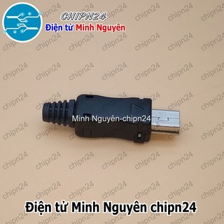 [2 cái] (K155) Đầu+Vỏ nhựa Mini USB V1 (Đầu Jack USB hàn dây)