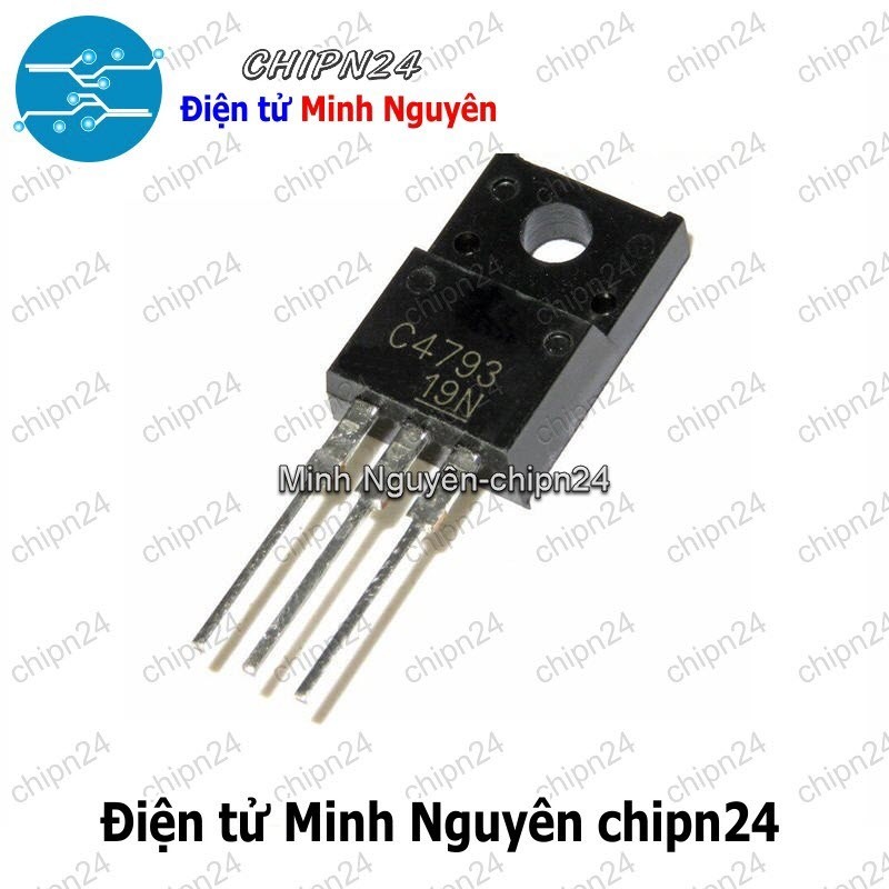 [2 con] (KT1) Transistor C4793 TO-220F NPN 1A 230V (2SC4793 4793)