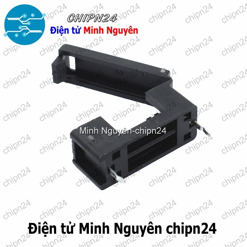 [2 cái] (F179.4) Đế Cầu Chì 5x20mm Đen