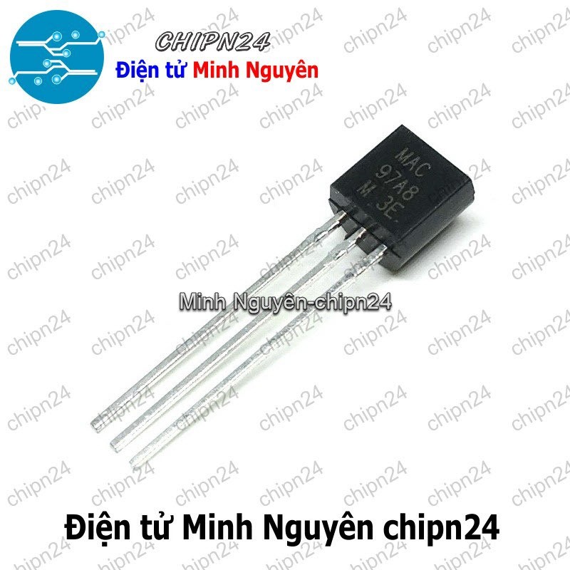 [10 con] (KT1) Triac MAC97A8 TO-92 1A 400V (MAC 97A8)