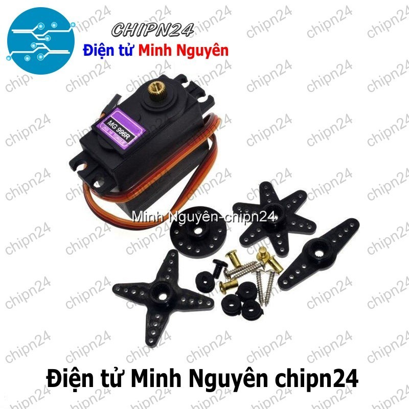 [1 cái] (Q126) Động cơ RC Servo MG996 (Bánh răng Kim Loại)