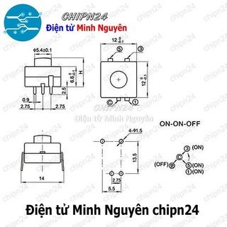 [3 cái] (F103.9) Công tắc đèn pin 4P 214A