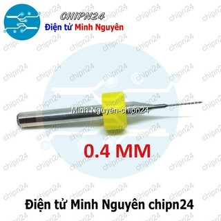 [2 cây] Mũi khoan mạch in CNC 0.4mm (Mạch điện tử, PCB)