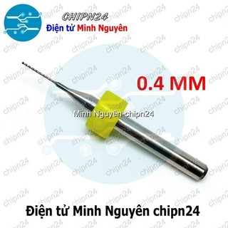 [2 cây] Mũi khoan mạch in CNC 0.4mm (Mạch điện tử, PCB)
