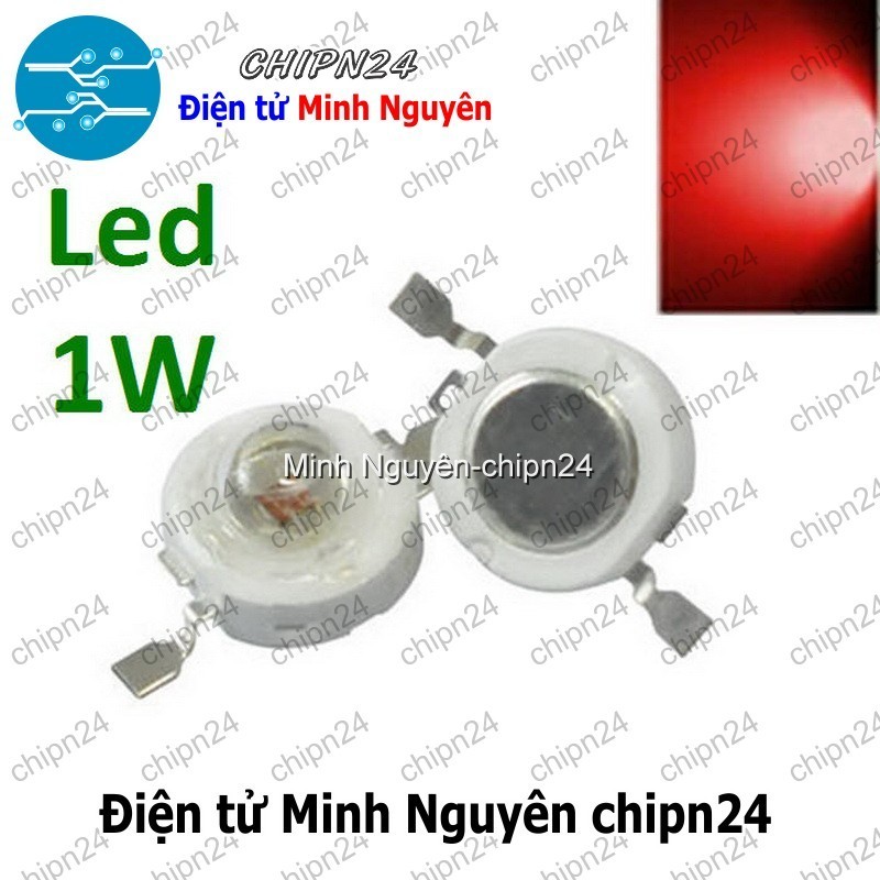 [3 con] (K116) Led 1W Màu Đỏ Luxeon