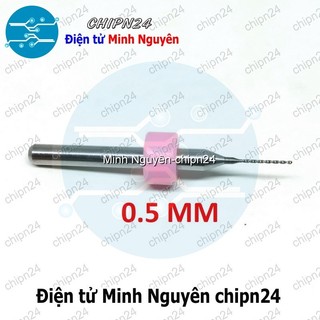 [2 cây] Mũi khoan mạch in CNC 0.5mm (Mạch điện tử, PCB)