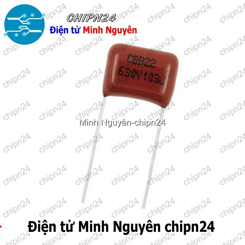 [5 con] (F234) Tụ CBB 630V 103J P=10mm (103 0.01uF 10nF)