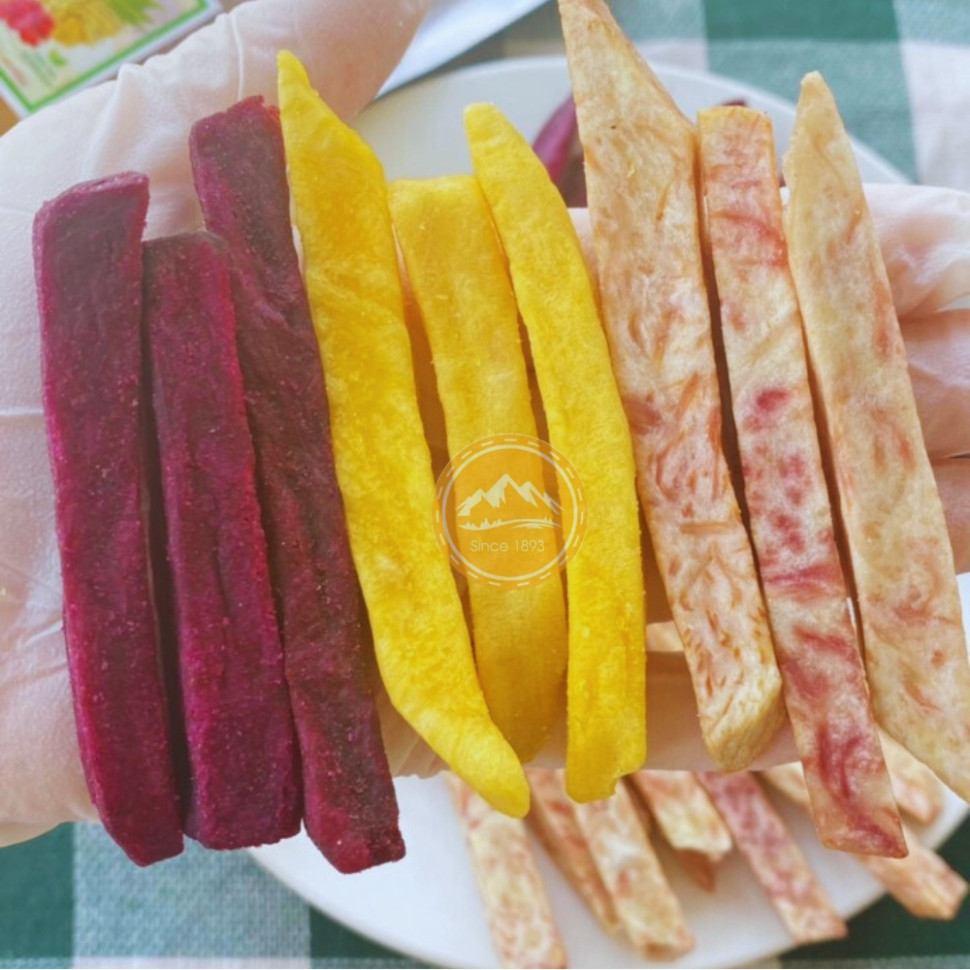 Đặc Sản Đà Lạt Khoai Lang Sấy Giòn Mix 3 Vị loại 500gr DALAT’S FARM Bách Hóa Online