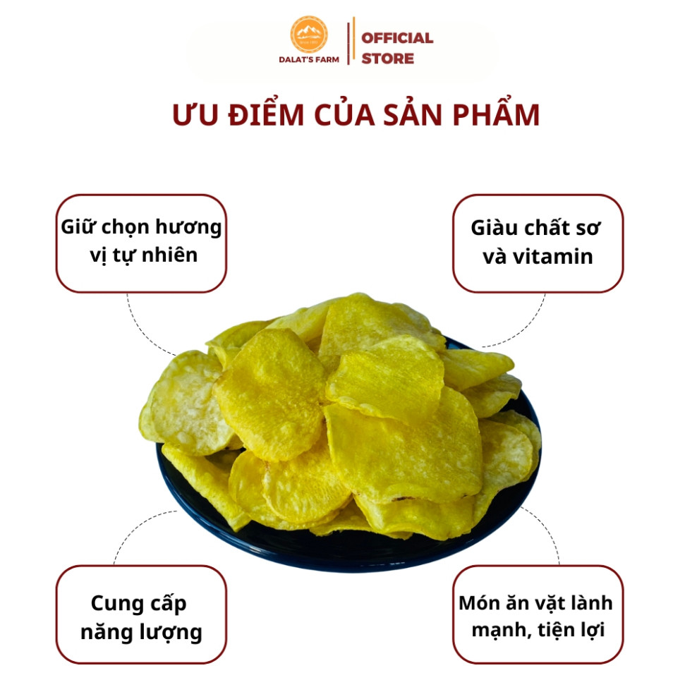 Đặc Sản Đà Lạt Khoai lang sấy giòn tẩm mật ong DALAT'S FARM Bách Hóa Online