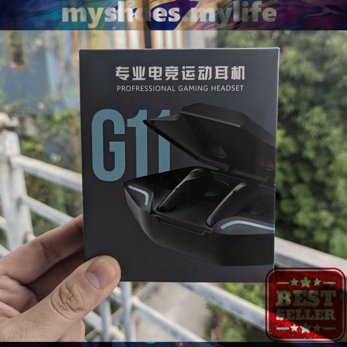 𝗠𝗬 𝗦𝗛𝗢𝗘𝗦 𝗠𝗬 𝗟𝗜𝗙𝗘 .̷ ̷  Tai nghe Gaming Bluetooth 5.1 TWS G11 tai phone nghe nhạc thể thao không dây 