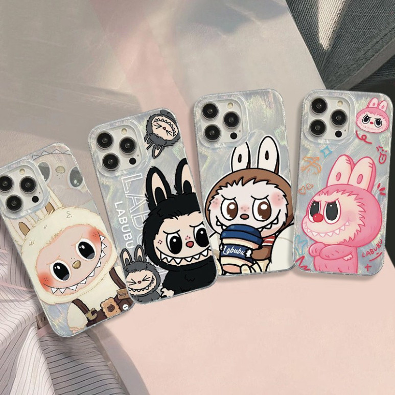 Ốp Lưng iPhone Silicon Labubu Cool Ánh Bạc, Chống Sốc, Bảo Vệ Camera - iP 6/6s/7/8/Plus/X/XS/XR/11/12/13/14/15/Pro/Max