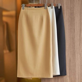  Chân Váy Bút chì Dáng Dài dáng Suông nhẹ 2 lớp lót lụa xẻ sau 70.2K 